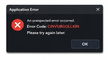 how to fix error cinvubgollkin