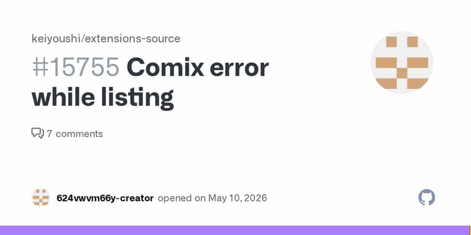 comix not working