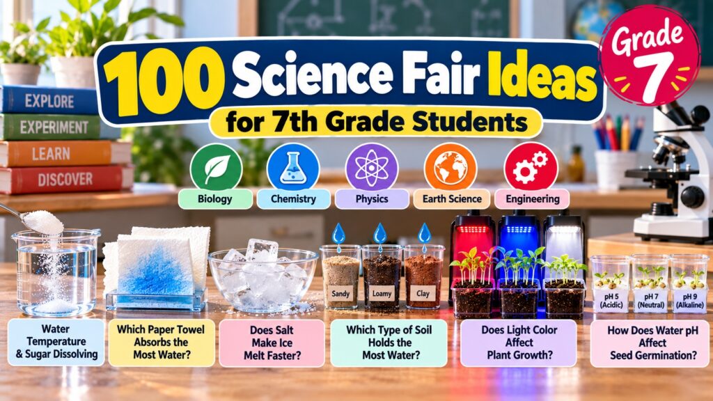 Science Fair Ideas for 7th Grade: 100 Projects