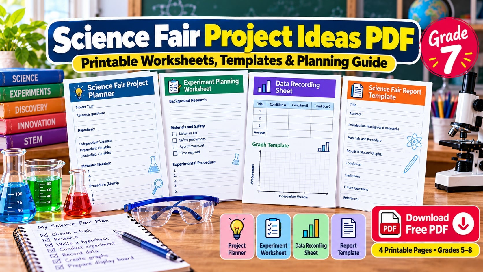Science Fair Project Ideas PDF: Free Worksheets