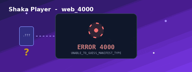 web_4000 shaka error 4000