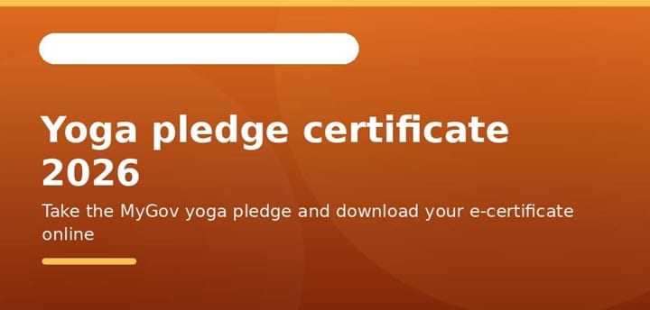 yoga pledge certificate