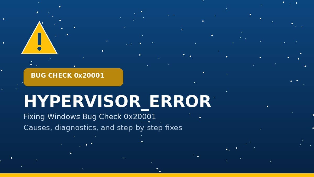 Hypervisor error 0x20001 windows 11 Stuck at 0 on StartUp