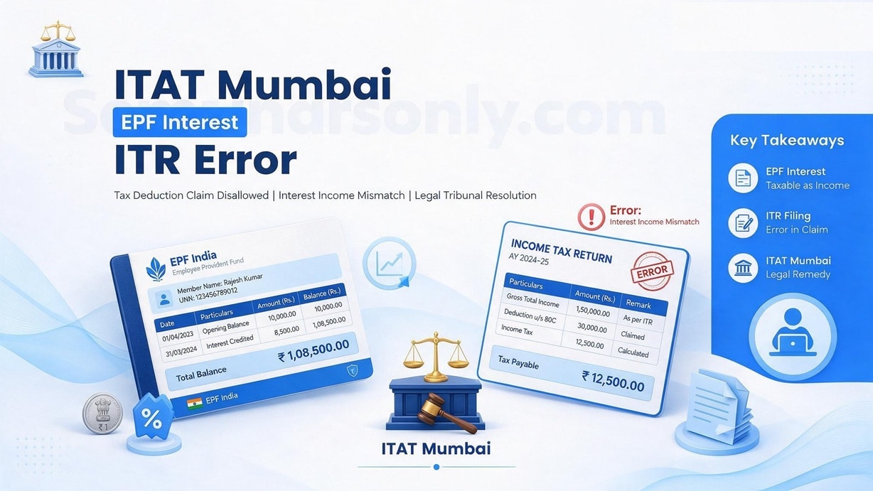 ITAT Mumbai EPF interest ITR error ₹9.6 lakh tax relief explained