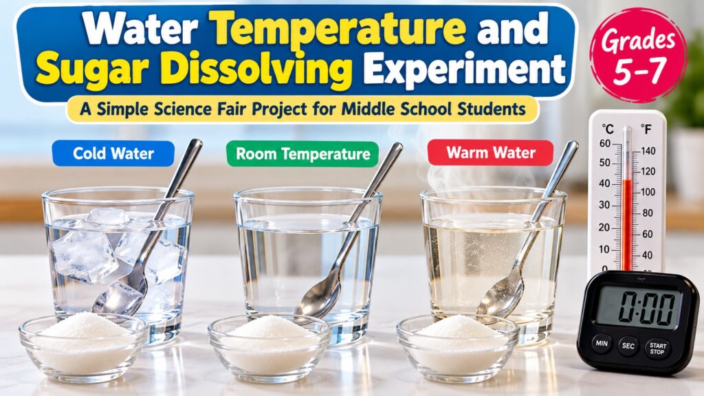 Water Temperature and Sugar Dissolving Experiment